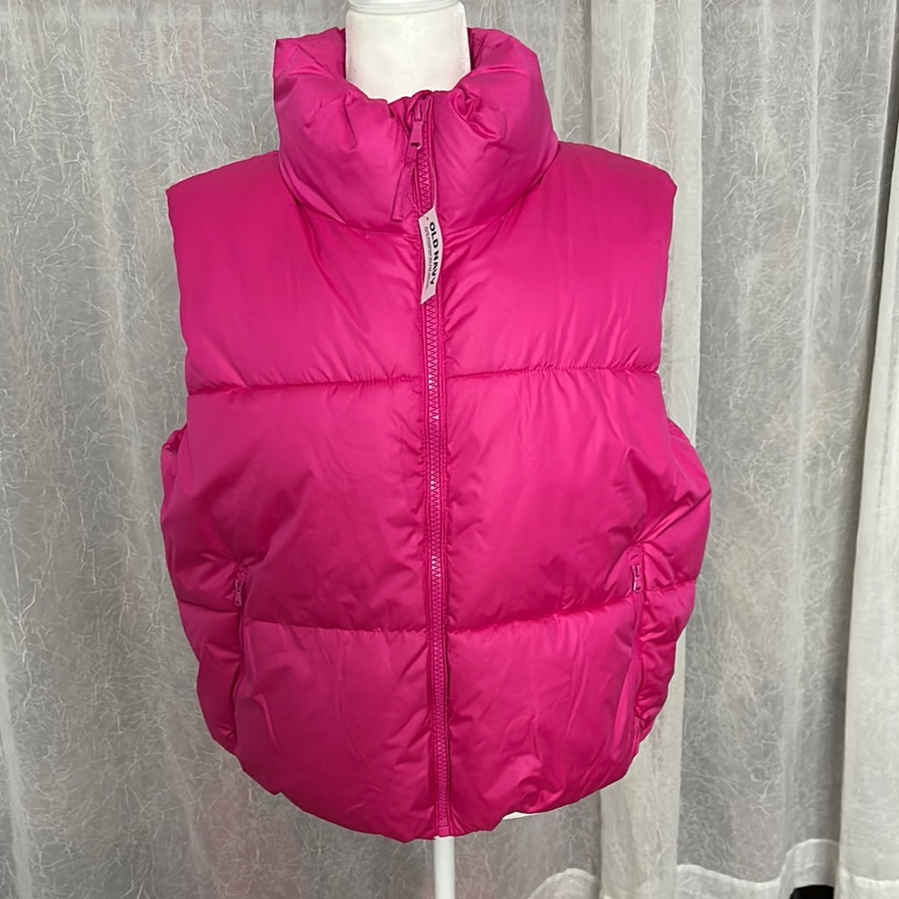 Moncler Fuchsia Puffer Vest